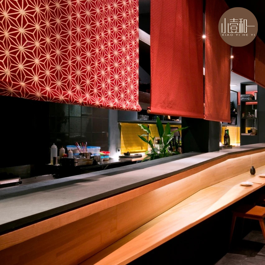 Commercial Kitchen Japanese - Японский ресторан, кухонная дверная занавеска, двухслойная
