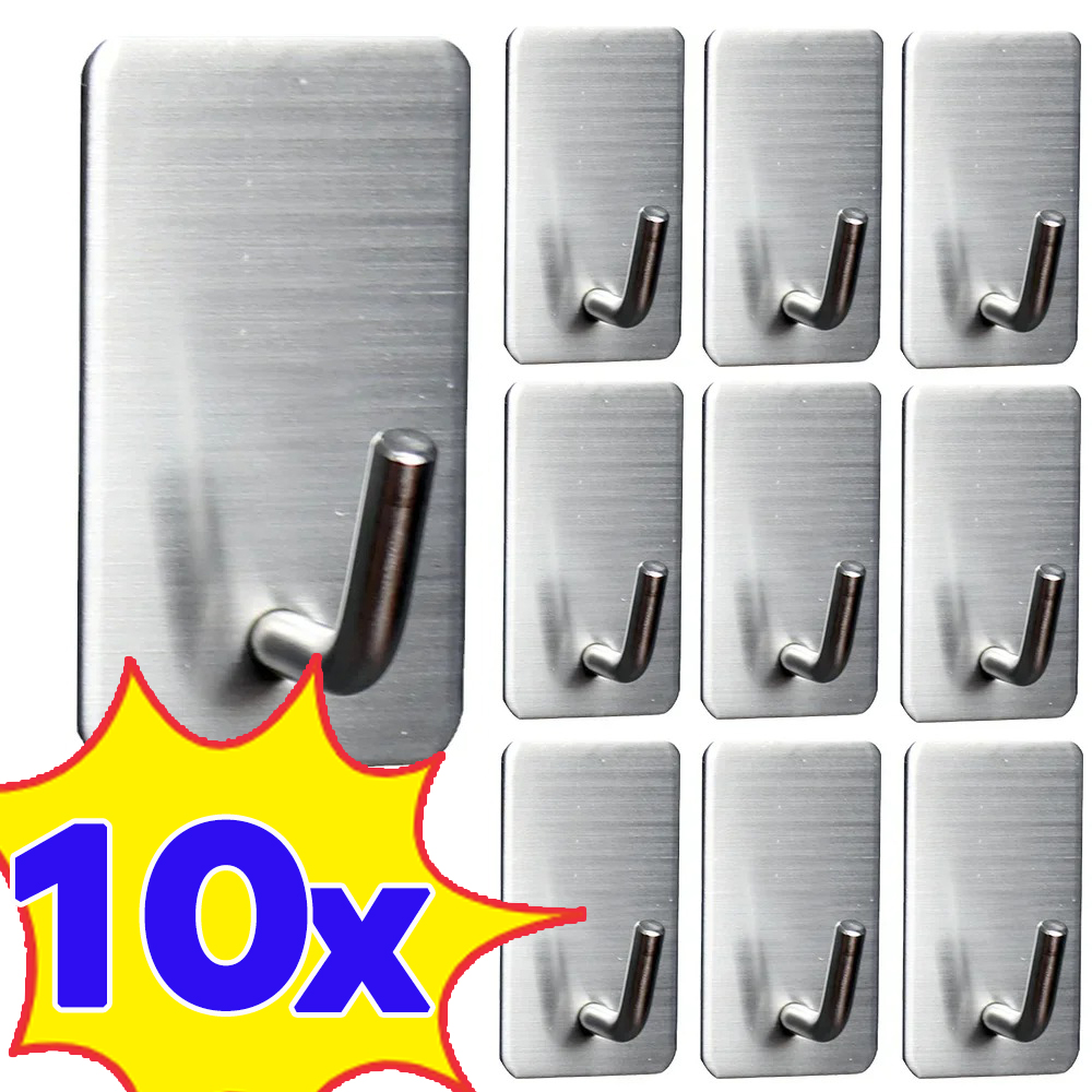Commercial Kitchen Wall Shelves - 1-10 шт. самоклеящийся крючок из нержавеющей