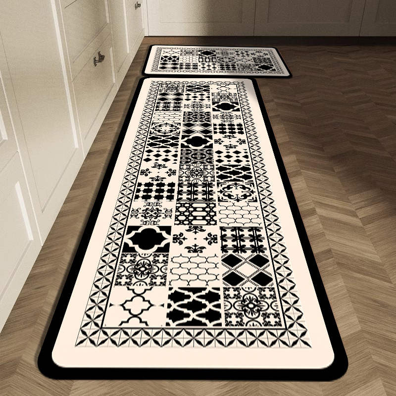 Черно-белый геометрический ков – обзор и цена Commercial Kitchen Tile