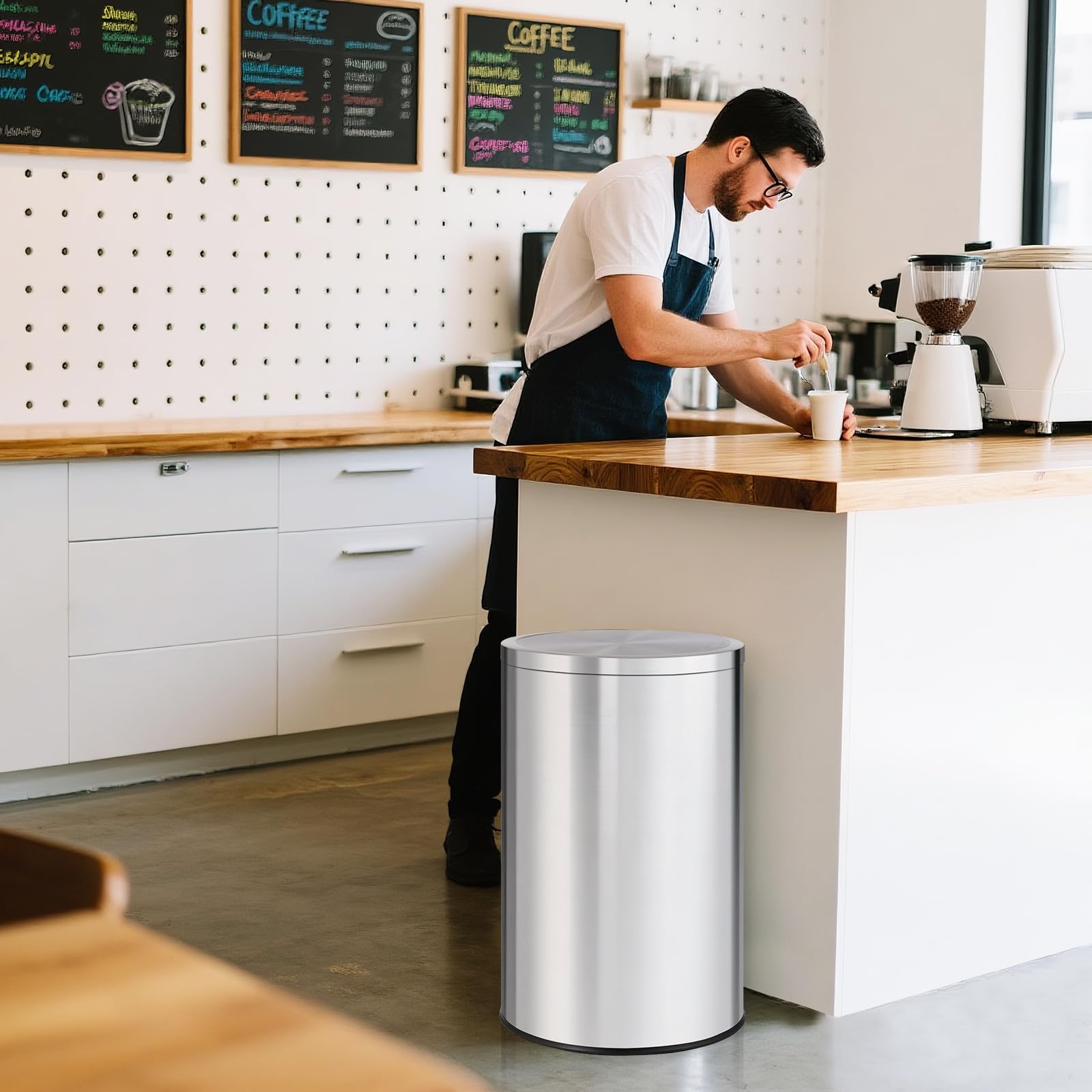 Круглая мусорная корзина на 13 – обзор и цена Commercial Kitchen Garbage Can