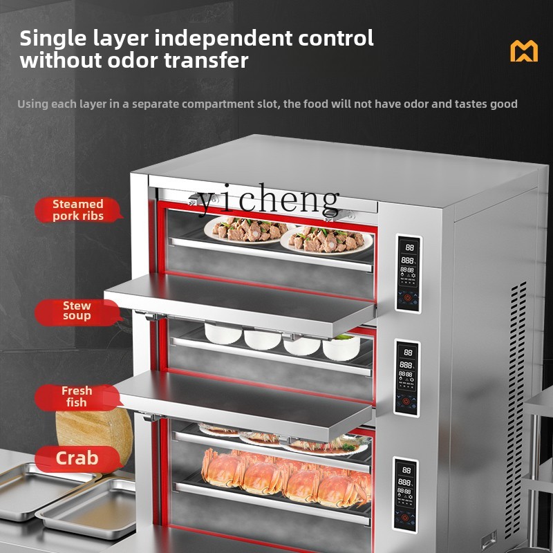 Коммерческий трехдверный элект – обзор и цена Commercial Steamer Cabinet