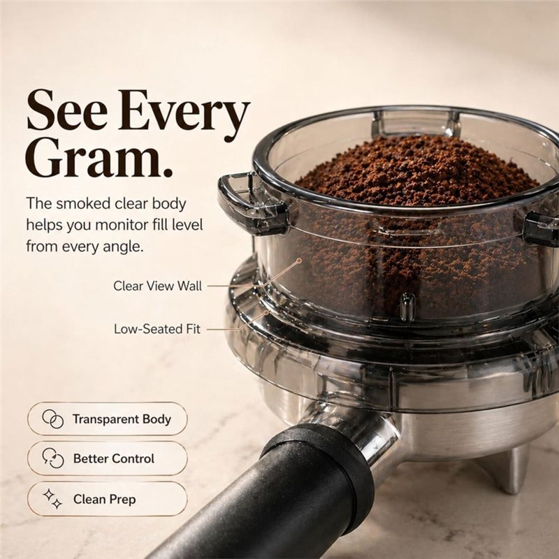 Дозирующая воронка B15C 54 мм  – обзор и цена Breville Espresso Barista Touch