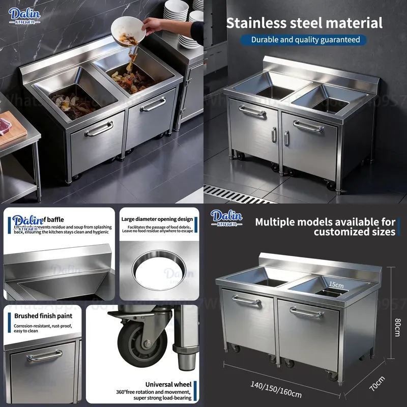 Коммерческий выдвижной мусорны – обзор и цена Commercial Kitchen Garbage Can